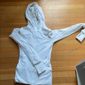 Lululemon White Zipup Jacket